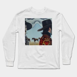 cowboys abstract art Long Sleeve T-Shirt